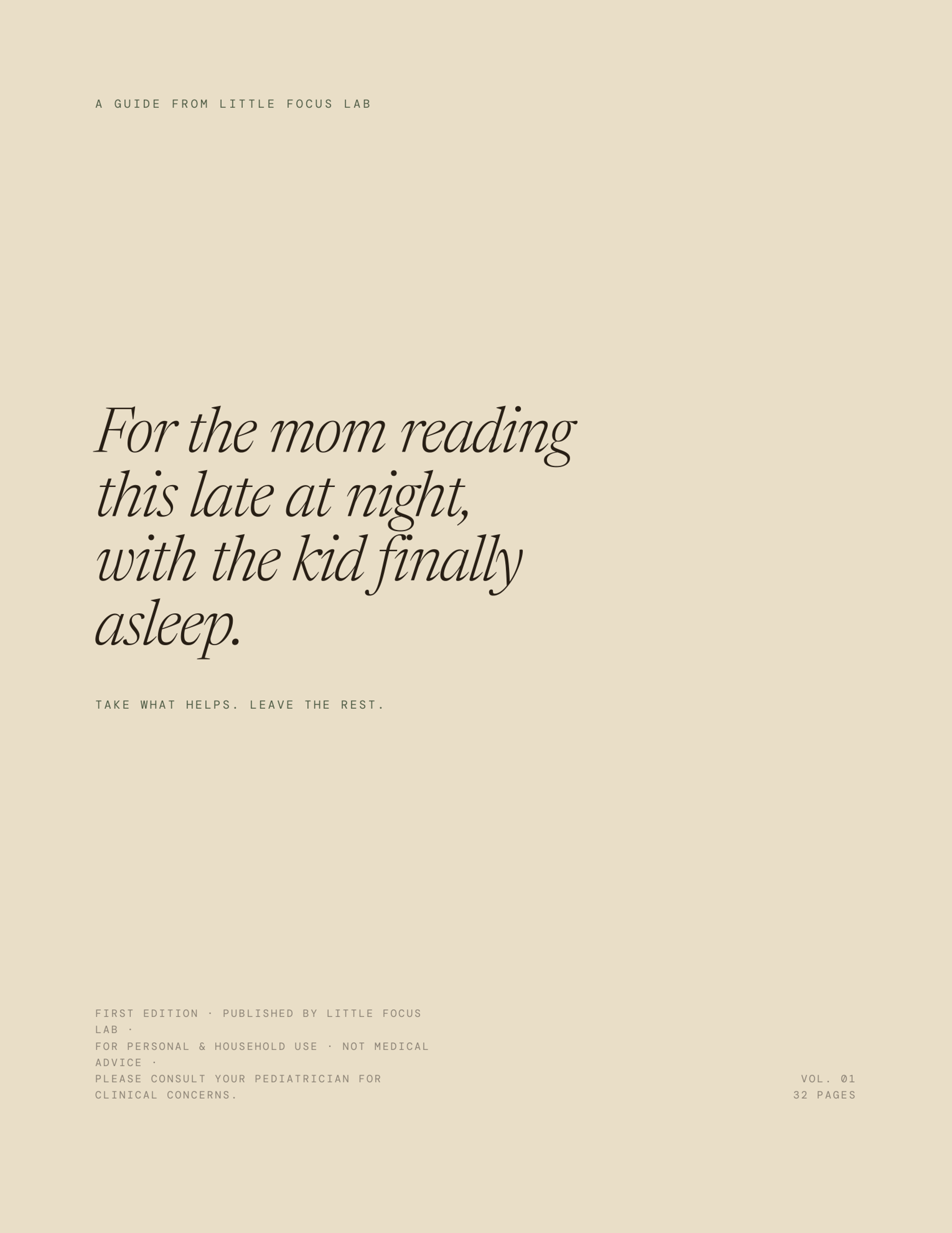The opening letter page